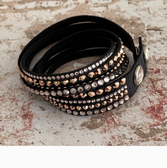New Swarovski SLAKE BRACELET rose gold blackNWT - Picture 9 of 10